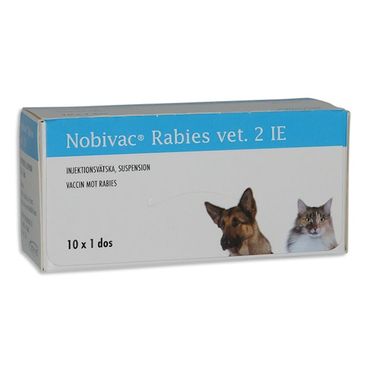 Nobivac Rabies vet. 2 IE 10 x 1 dos(er) Injektionsvätska, suspension
