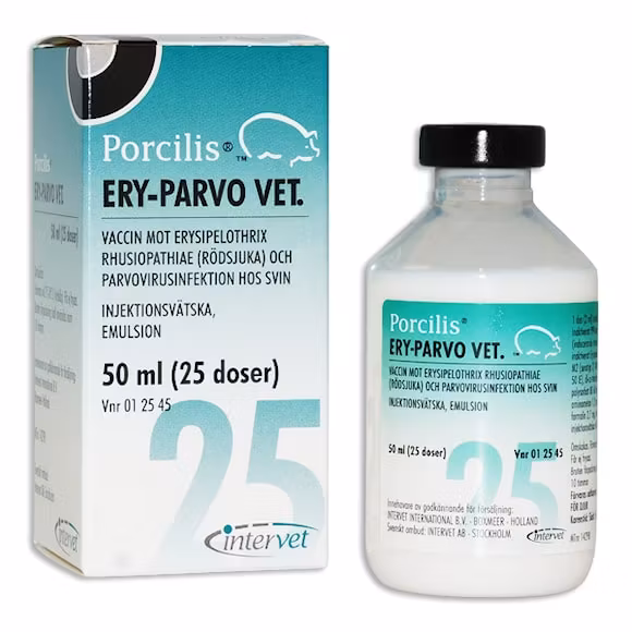 Porcilis Ery-Parvo vet. 25 dos(er) Injektionsvätska, emulsion