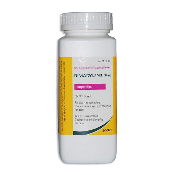 Rimadyl vet. 50 mg 100 styck Tuggtablett
