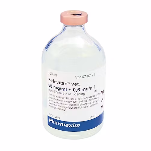 Selevitan® vet.Injektionsvätska, lösning 50 mg/ml+0,6 mg/ml 100ml