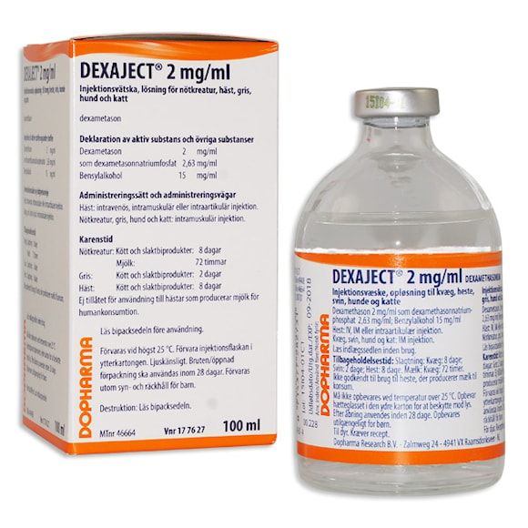 Dexaject 2 mg/ml 100 milliliter Injektionsvätska, lösning
