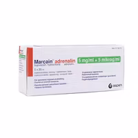 Marcain® adrenalin 5 mg/ml + 5 ug/ml 5x20 ml
