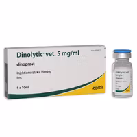 Dinolytic vet., inj-vätska, lösning 5 mg/ml, 5 x 10 milliliter