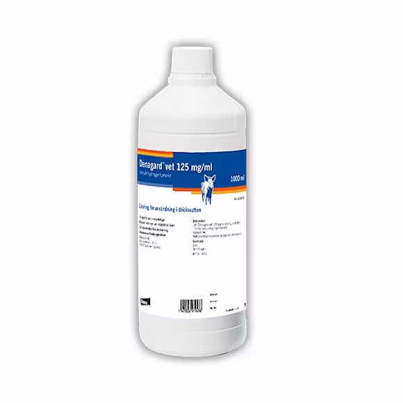 Denagard vet., lösning för användning i dricksvatten 125 mg/ml, 1000 milliliter