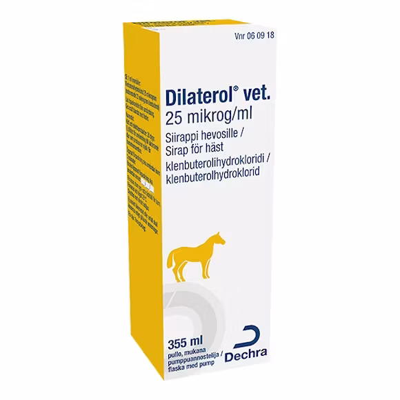 Dilaterol vet. sirap 25 mikrogram/ml 355 ml