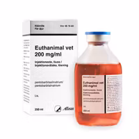Euthanimal vet 200 mg/ml 250 milliliter Injektionsvätska, lösning