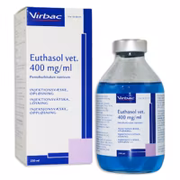 Euthasol vet. 400 mg/ml 250 milliliter Injektionsvätska, lösning
