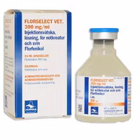 Florselect vet, inj-vätska, lösning 300 mg/ml, 50 milliliter