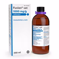 Fuxien vet (isofluran) 1000 mg/g 1 x 250 milliliter Inhalationsånga, lösning