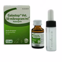 Galastop vet, orala droppar, lösning 50 mikrogram/ml, 15 milliliter
