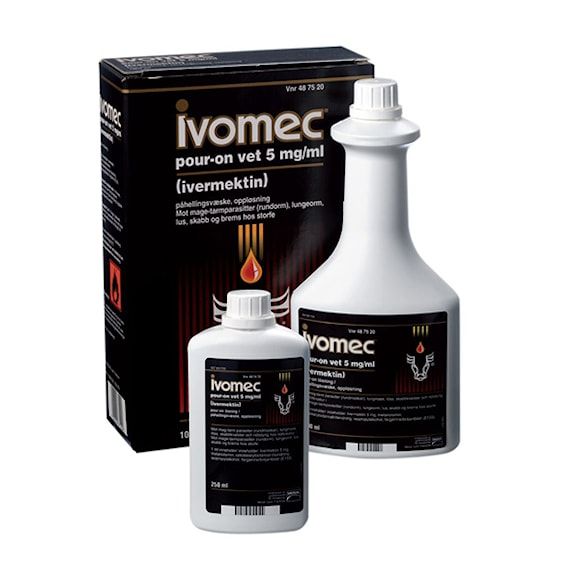Ivomec pour on vet., pour-on, lösning 5 mg/ml, 1000 milliliter