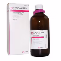 IsoFlo vet (isofluran), inhalationsånga, vätska 100 %, 250 milliliter