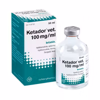 Ketador vet., inj-vätska, lösning 100 mg/ml, 50 milliliter