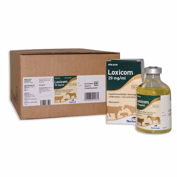 Loxicom, inj-vätska, lösning 20 mg/ml, 12 x 50 milliliter
