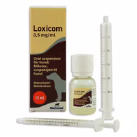 Loxicom för hund, oral suspension 0,5 mg/ml, 15 milliliter