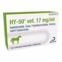 HY-50 Vet. Injektionsvätska, lösning 17 mg/ml 12 x 3 milliliter, Förfylld spruta