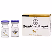 Hyonate vet., inj-vätska, lösning 10 mg/ml, 2 x 2 milliliter
