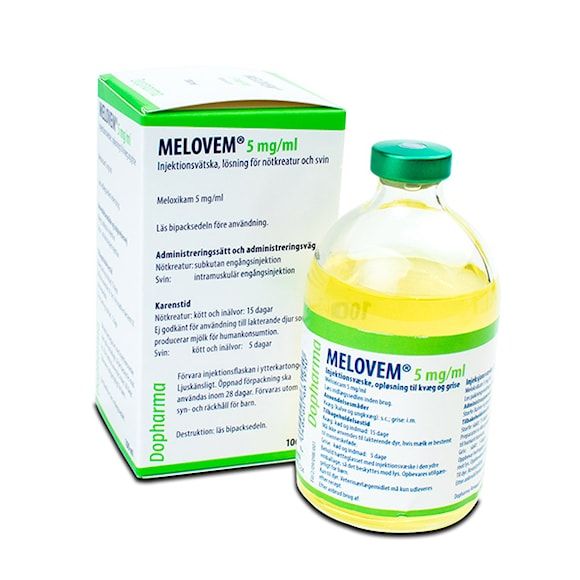 Melovem, inj-vätska, lösning 5 mg/ml, 100 milliliter