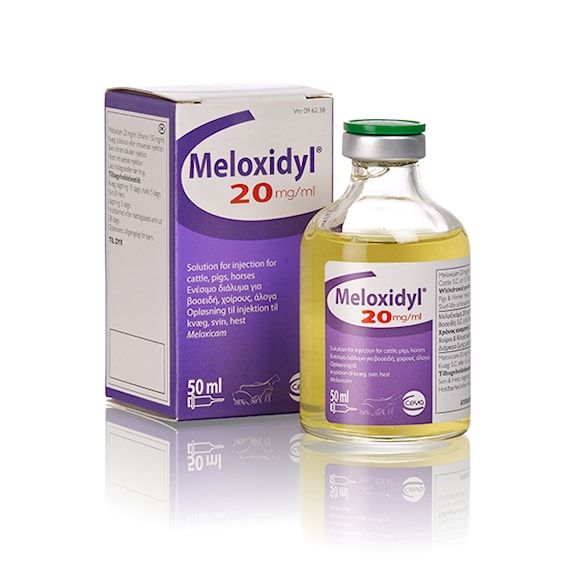 MELOXIDYL, inj-vätska, lösning 20 mg/ml, 100 milliliter