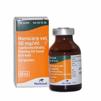 Norocarp vet, inj-vätska, lösning 50 mg/ml, 20 milliliter