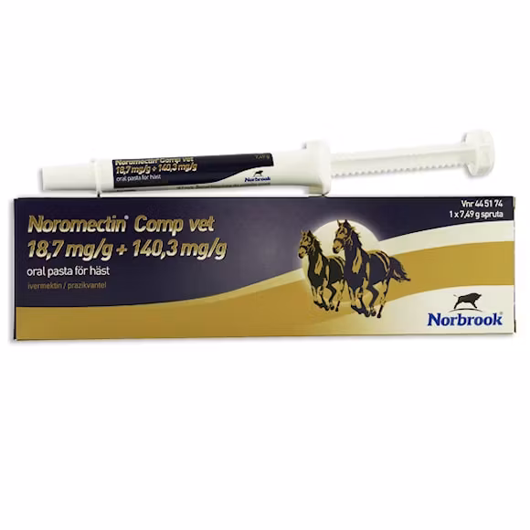 Noromectin Comp vet., oral pasta 18,7 mg + 140,3 mg, 1 x 7,49 gram