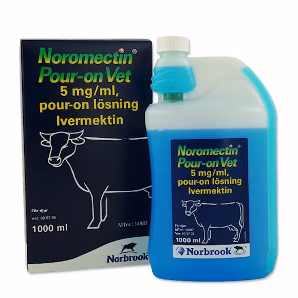 Noromectin Pour-on vet., pour-on, lösning 5 mg/ml, 1000 milliliter
