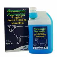 Noromectin Pour-on vet., pour-on, lösning 5 mg/ml, 1000 milliliter