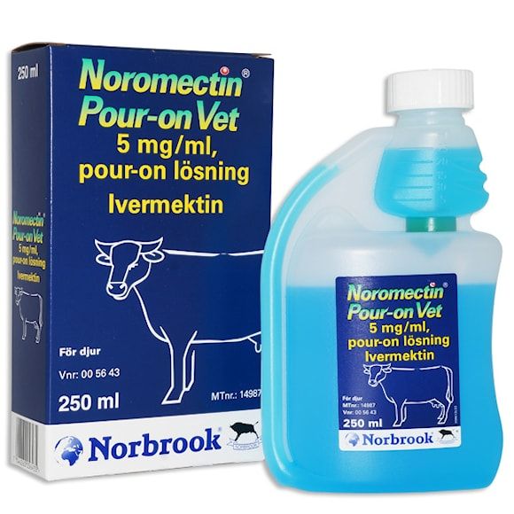Noromectin Pour-on vet., pour-on, lösning 5 mg/ml, 250 milliliter
