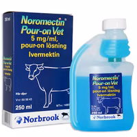 Noromectin Pour-on vet., pour-on, lösning 5 mg/ml, 250 milliliter