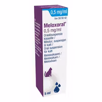 Meloxoral, oral suspension 0,5 mg/ml, 5 milliliter