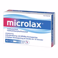 Microlax, rektallösning, 4 x 5 milliliter