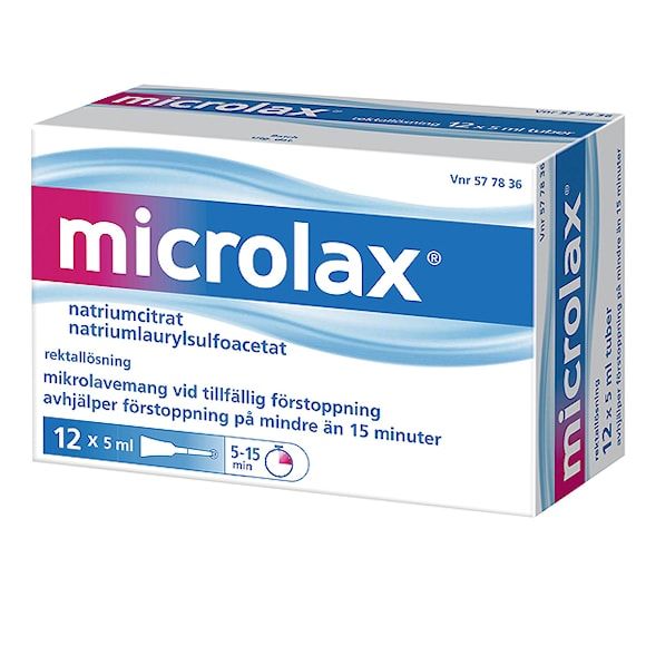 Microlax, rektallösning, 12 x 5 milliliter