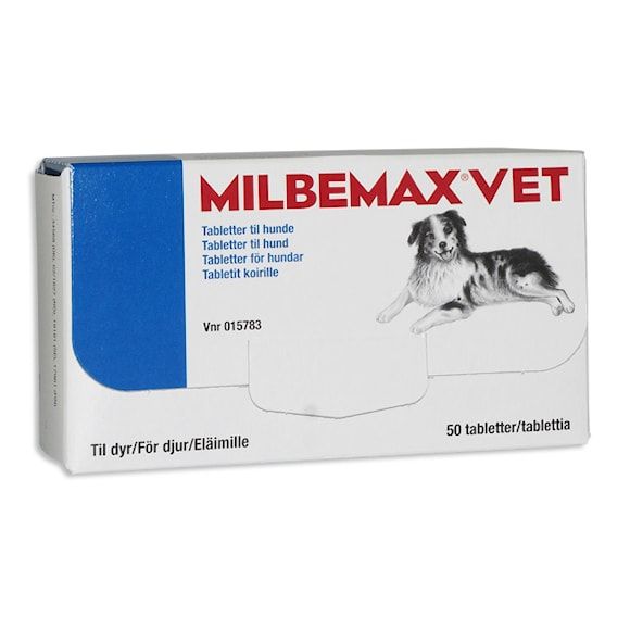 Milbemax vet. för hundar, tablett, 12,5/125mg 50 styck