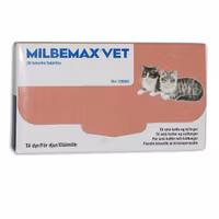 Milbemax vet. för små katter och kattungar, filmdragerad tablett, 20 styck