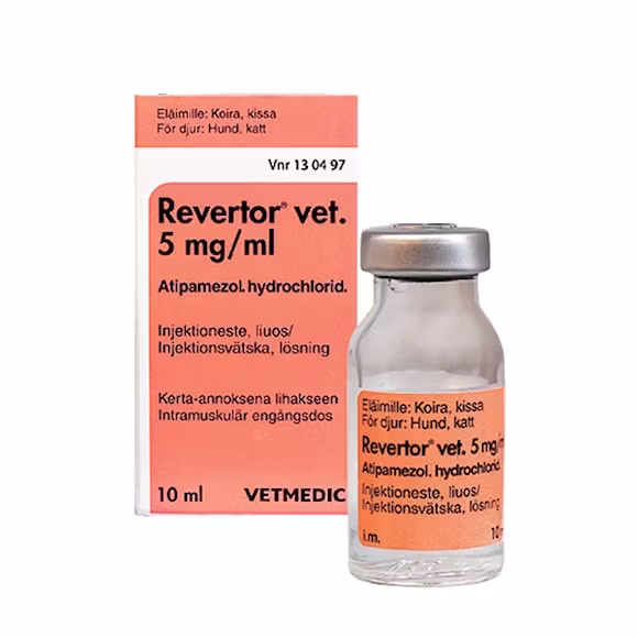 Revertor vet, inj-vätska, lösning 5 mg/ml, 10 milliliter