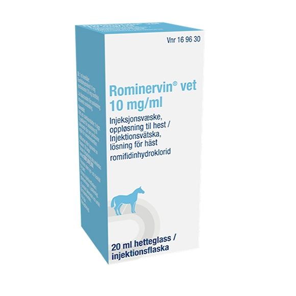 Rominervin vet 10 mg/ml Injektionsvätska 20 ml