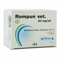 Rompun® vet. 20 mg/ml 5 x 25 milliliter