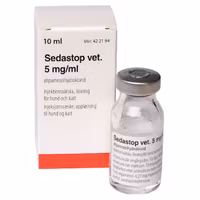 Sedastop, inj-vätska, lösning 5 mg/ml, 10 milliliter