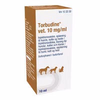 Torbudine Vet. 10 mg/ml injektionsvätska 10 ml