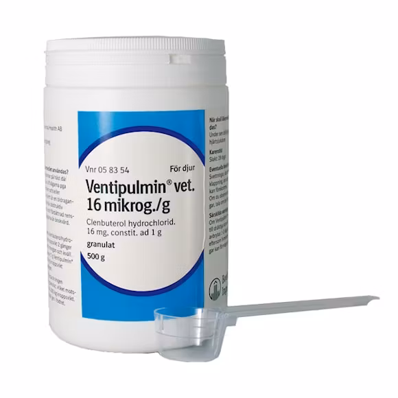 Ventipulmin vet., granulat 16 mikrogram/g, 500 gram