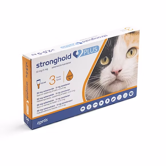 Stronghold Plus 30 mg/5 mg/dos 3 x 0,5 milliliter Spot-on, lösning