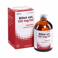 Rifen vet., inj-vätska, lösning 100 mg/ml, 100 milliliter