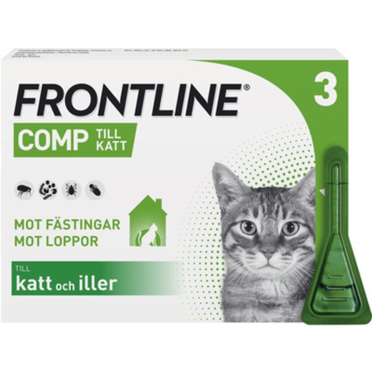 Frontline Comp, spot-on, lösning 50 mg/60 mg, 3 X 0,5 ml