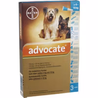Advocate för medelstora hundar 100 mg/25 mg 3 x 1 milliliter Spot-on, lösning
