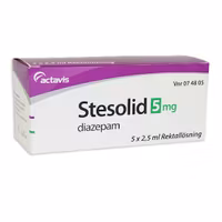 Stesolid 5 mg 5 x 2,5 milliliter Rektallösning