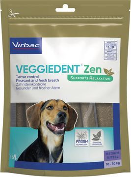 Virbac Veggiedent Zen Medium 10-30 kg, 15 st
