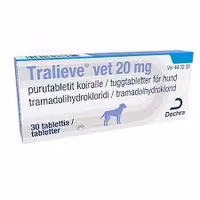 Tralieve vet 20 mg 30 tablett(er) Tuggtablett
