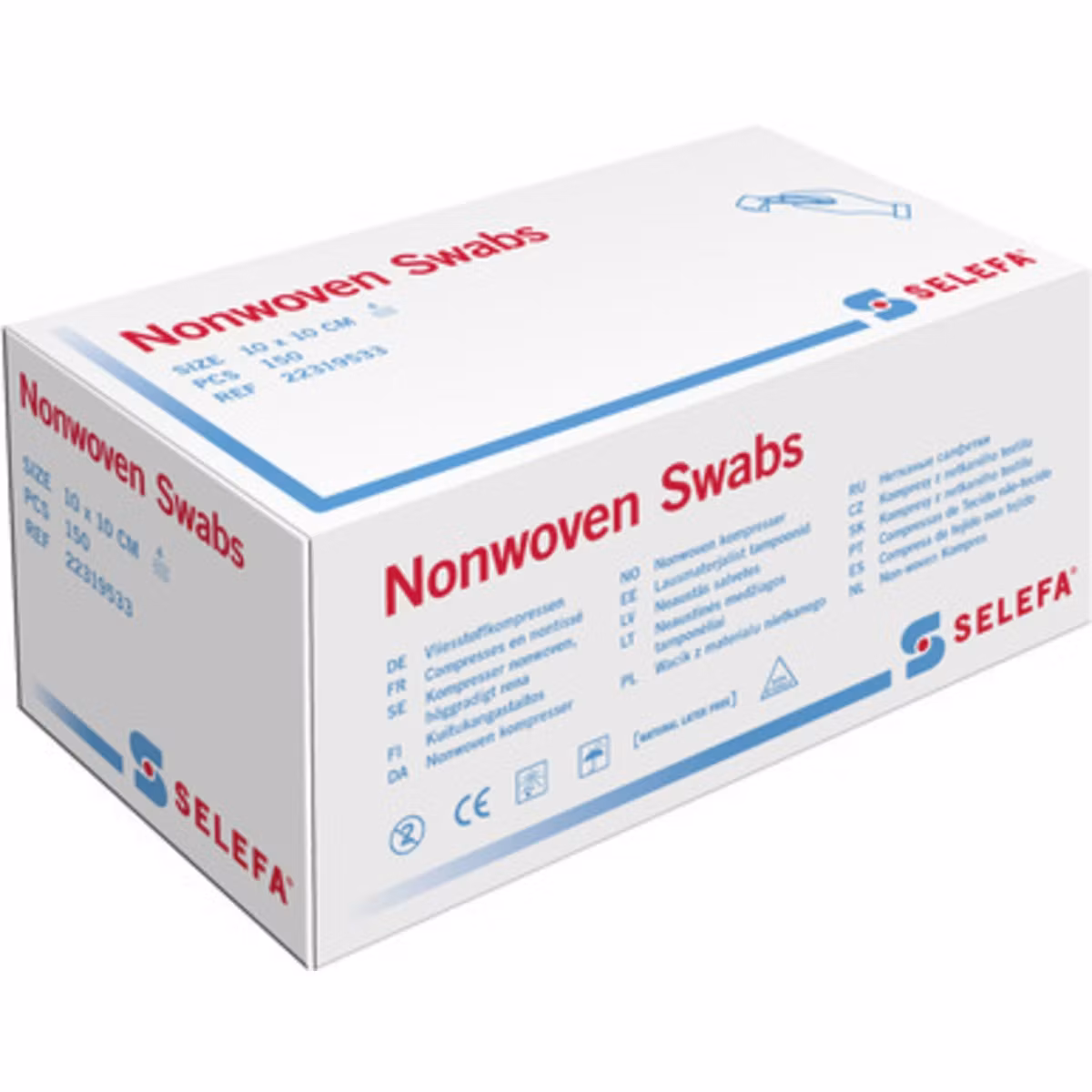 KOMPRESS NONWOVEN 10X10CM 150ST