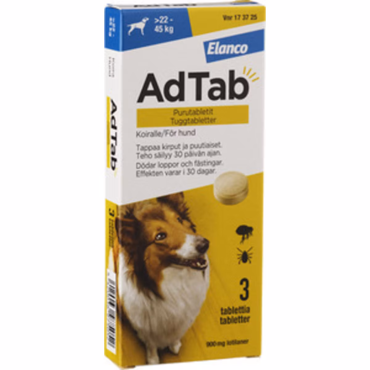 AdTab 900 mg 3 tablett(er) Tuggtablett