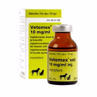 Vetemex vet 10 mg/ml 1 x 20 milliliter Injektionsvätska, lösning